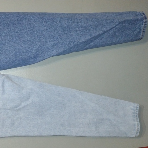 Revice half and half jeans, zipper along whole pant two tone size 27 - Picture 5 of 11